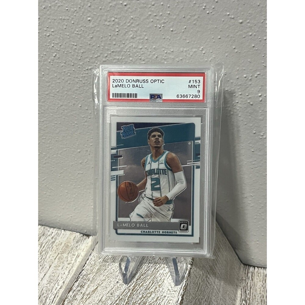 2020 Panini Donruss Optic LaMelo Ball #153 Rated Rookie RC PSA 9 MINT Hornets